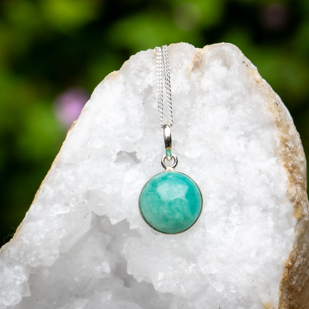 Silver Amazonite Necklace