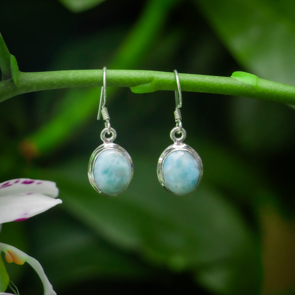 Larimar Oorbellen