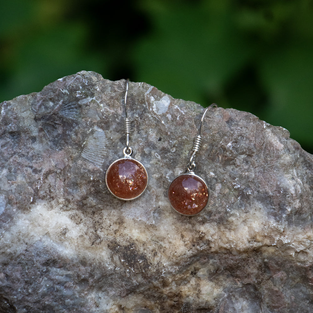 Sunstone Earrings - Confidence &amp; Zest for Life